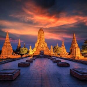 Old,Temple,Wat,Chaiwatthanaram,Of,Ayutthaya,Province(,Ayutthaya,Historical,Park Old Temple wat Chaiwatthanaram of Ayutthaya Province( Ayutthaya Historical Park )Asia Thailand